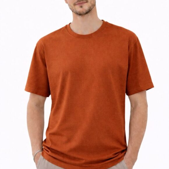 Polo Basic Manga Corta Color Terracota cálido