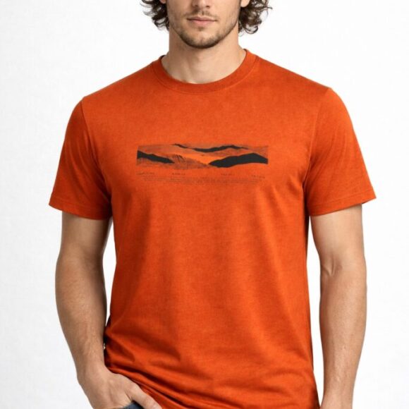 Polo Casual Garment Dyed Hombre Lighthouse Basics Naranja